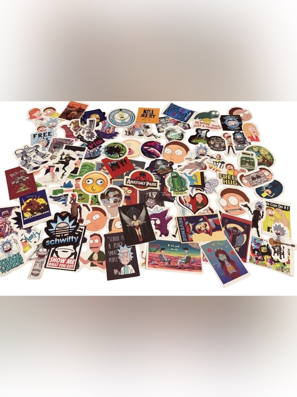 Rick and Morty Sticker Pack - Multicolor Assortment 90 + stickers